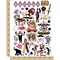 Circus Carnival Clowns Temporary Tattoo Water Resistant Fake Body Art Set Collection
